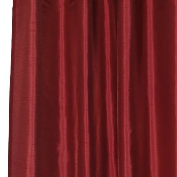 Four red curtain panels - Picture 1 of 2
